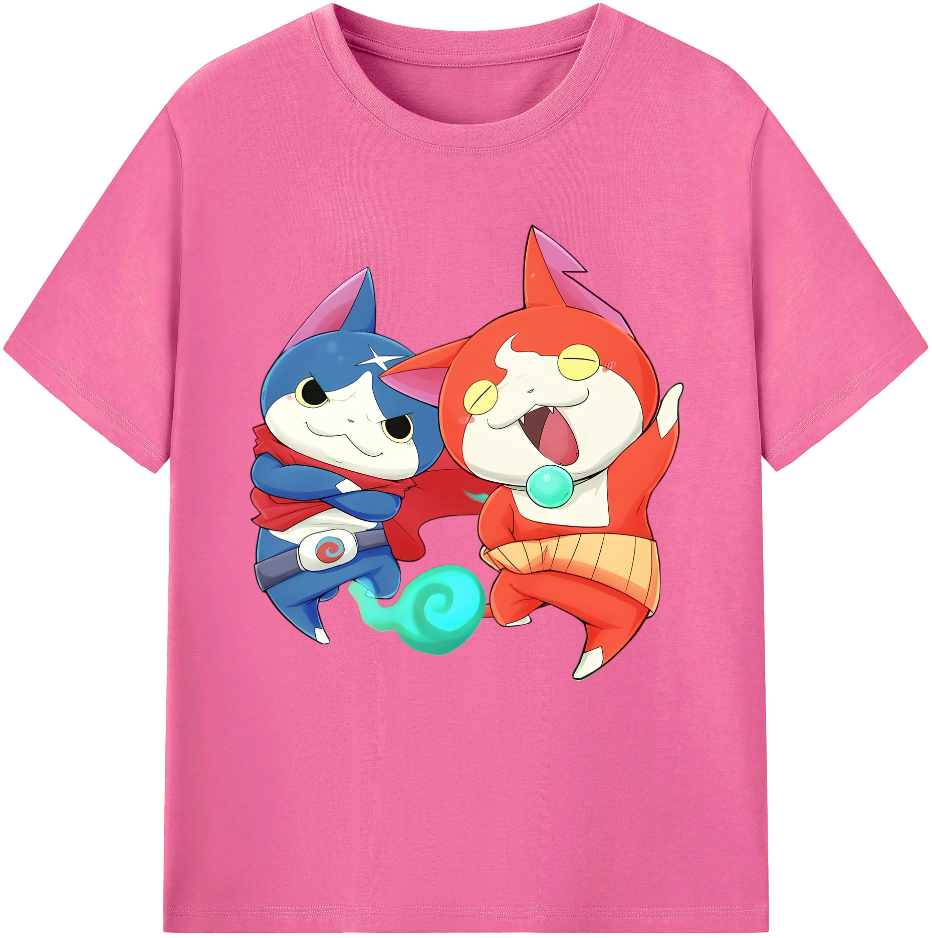 （画像用） 妖怪ウォッチ Yo-kai Watch レディースカジュアルプリントTシャツ（綿100％）
